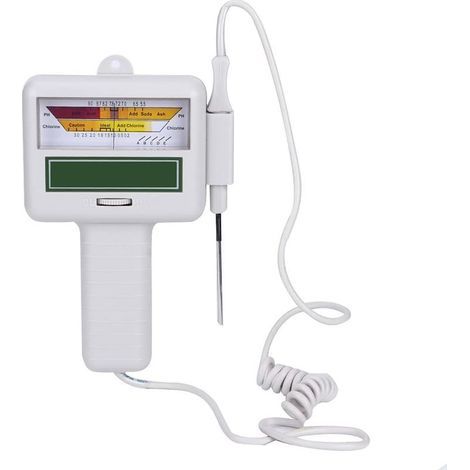PH-mètre Numérique, Stylo de Test de la Qualité de eau, Mètre de Niveau de Chlore, Testeur de Chlore Résiduel Portable, Compteur de Détection de la Qualité de eau pour Piscine, Spa, Outil de Test (1/5)