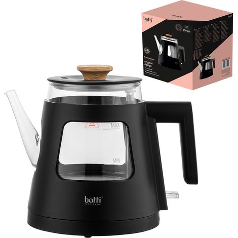 Botti Electronic Vivien Wasserkocher 0,9 l schwarz