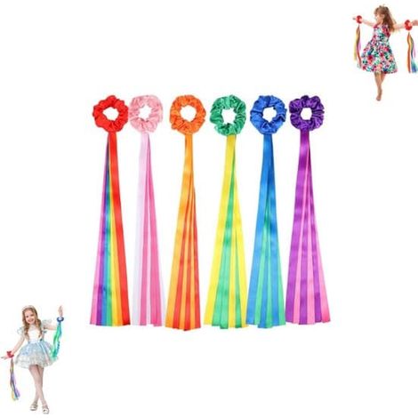 Ensemble de 6 pièces - Bandes de danse - Bandes rythmiques multicolores - Bracelets élastiques - Bandes de gymnastique - 50 cm - Baller (1/5)