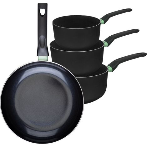 Ensemble de 1 poêle de 28 cm et 3 casseroles 16, 18 et 20 cm Fackelmann Brandao (1/5)