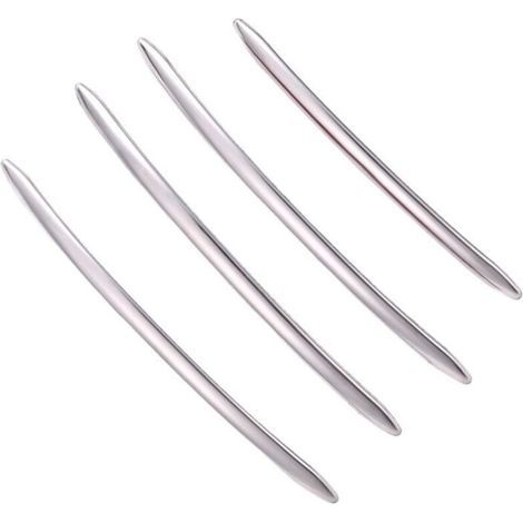 4-teiliges Zierleisten-Set für Außentürgriffe aus verchromtem Edelstahl für die 5er-Serie F10 F18 (1/5)