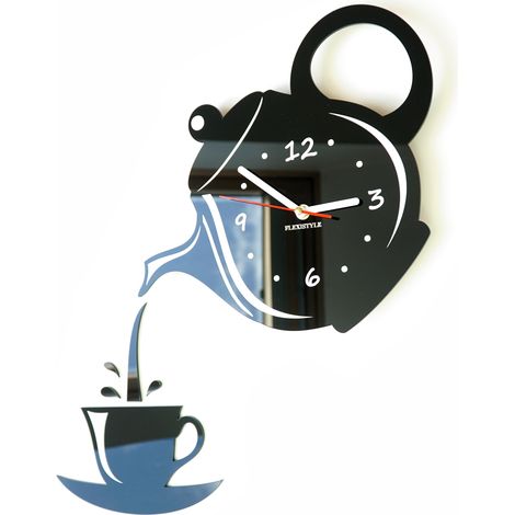 Reloj de pared de cocina, jarra y taza (1/5)