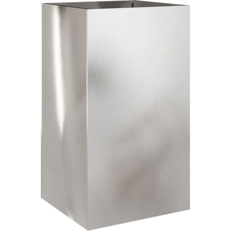 Planter Silver 42x38x75 cm Stainless Steel vidaXL