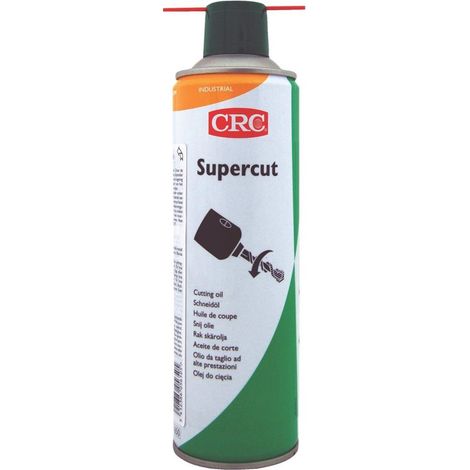Lubrifiant Huile de coupe CRC SUPERCUT, Aérosol 650 ml / 400 ml ( Prix pour 1 )  Non chlorée. Multipositions. (1/5)
