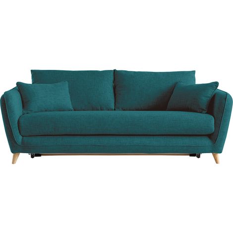 Divano scandinavo 3 posti grigio chiaro screziato CREEP (1/4)