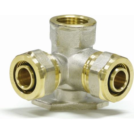 Schraubfitting Wandwinkel V- 90° 20 x 2 - 1/2" IG - 20 x 2