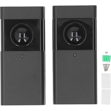Door Opener Infrared Sensor 940nm 30m Range Single Beam Photocell Gate Infrared Detector 12‑24V for Home Safety Black (1/5)