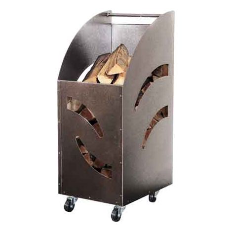 CARRO PORTA-LEÑAS PARA HOGAR 32x42x80 h cm