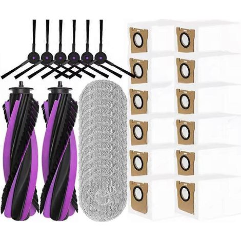 32-teiliges Set für den JONR P20 PRO Saugroboter: Hauptbürste, Seitenbürste, Reinigungstuch und Staubbeutel. (1/5)