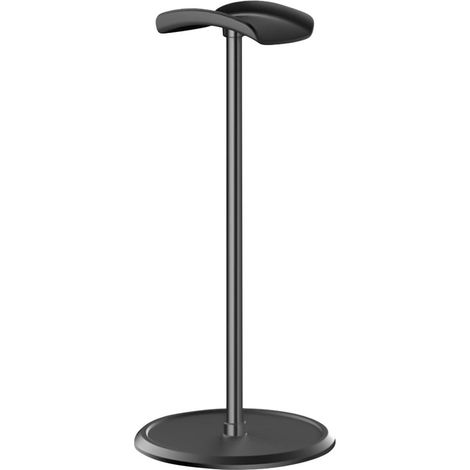Kopfhörerständer – Headset-Halterung – Schreibtisch-Organizer – Stabiler, rutschfester Fuß – 24,5 x 11,5 cm – Schwarz (1/5)