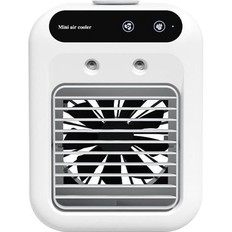 Ventilateur climatiseur portable,ventilateur 9 pales vents forts,Réservoir grande capacité (500 ml),pulvérisation,bureau domicile (1/5)