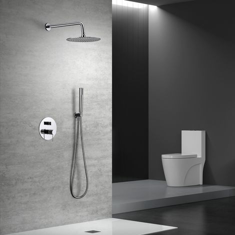Imex - Columna Ducha Empotrada con Grifo Cromado Serie Line (1/5)