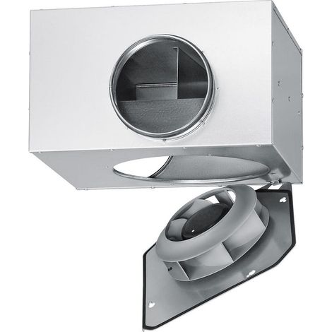 Helios SVS EC 160 A SlimVent EC schallgedämpfter Radialventilator DN 160, 1-PH 200-240V regelbar, 570m3/h, 100W (1/2)