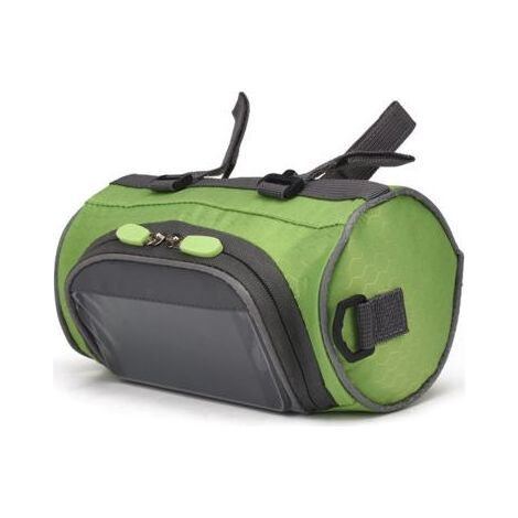 Grand sac vert pliable et étanche pour VTT et téléphone portable (1/5)