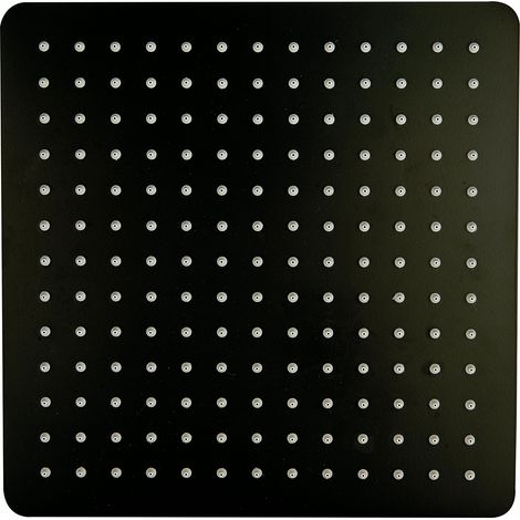 XXL-Regendusche Bernstein Edelstahl DPG2005 superflach Schwarz 30x30cm