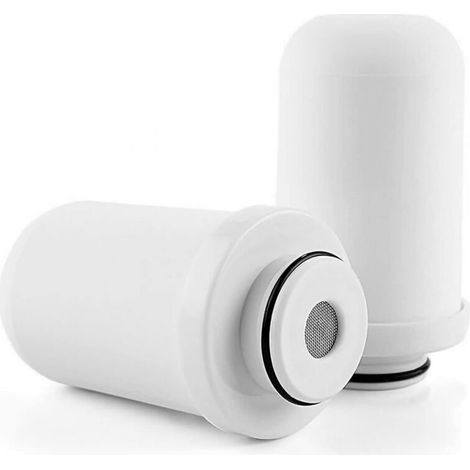 Ersatzkartuschen für Wasserfilter, Keramikfilter-Ersatz, Wasserhahnfiltersystem, Aktivkohlefilter (2 Keramikfilterkartuschen)