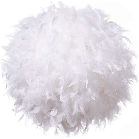 40cm, Abat-jour Plume pour Lumière de Pendentif Lustre de Plafond, Abat-jour pour lampe suspendue ou lampe de table pour Chambre à Coucher (1/5)