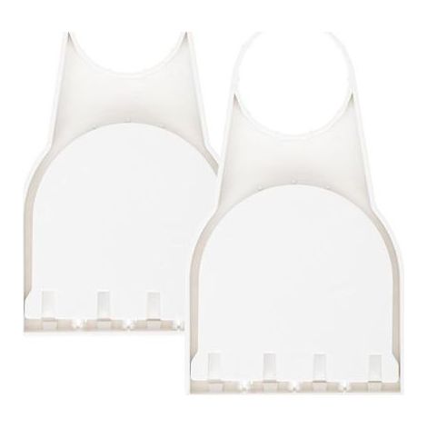 Porte-gobelets Lot de 2 Pièces en Plastique Blanc Anti-déversement Installation Facile pour Bouteille D'assouplissant et Gobelet Doseur pour Buanderie (1/4)