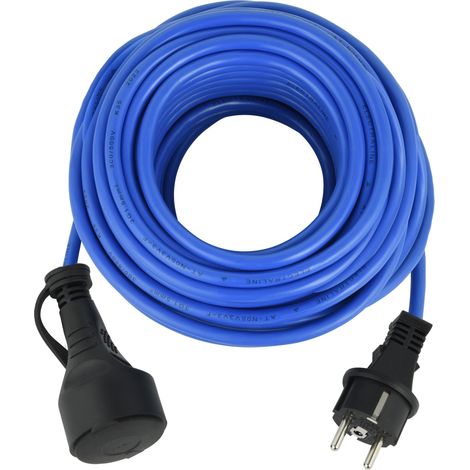Rallonge Prolongateur électrique 10M Outdoor IP44, Câble spécial AT-N05V3V3-F 3G1.5, utilisable jusqu'à -35 °C, résistant aux UV, huiles et températures ectrêmes (1/3)