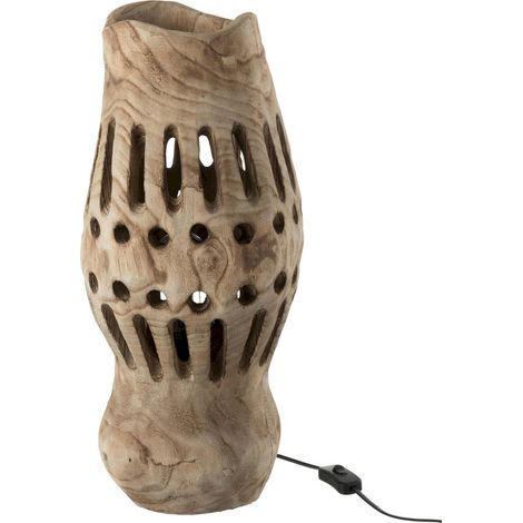 Lampe tronc Tyonek en Bois - Bois naturel (1/4)