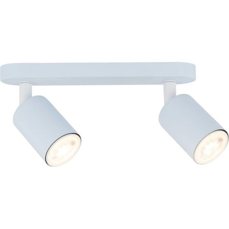 Lampe pour chambre d'enfant métal GU10 ajustable bleu clair 2 flammes