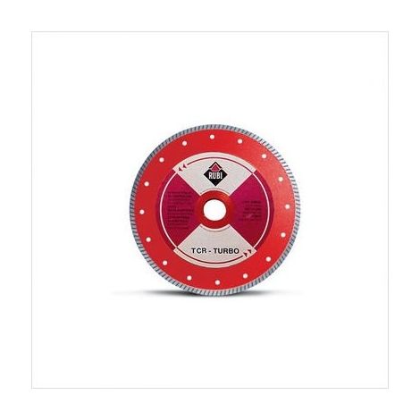 Rubi – Disque diamanté Turbo TCR-115 125 mm – Coupe précise carrelage grès porcelainique – Épaisseur 1,4 mm – Structure robuste assemblée au laser
