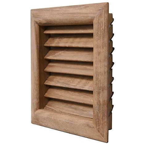 La Ventilazione LGES100T Grille de ventilation carree en teck a encastrer Dimensions 112 x 112 mm (1/5)