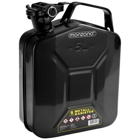 Jerrican - Bidon à Carburant 5L en Métal Noir. Certifié UN (ONU) et sécurisé (1/3)