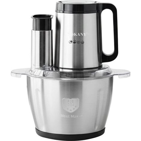Hachoir Électrique - SOKANY - Sokany - 800W - 3L - Acier Inoxydable (1/5)