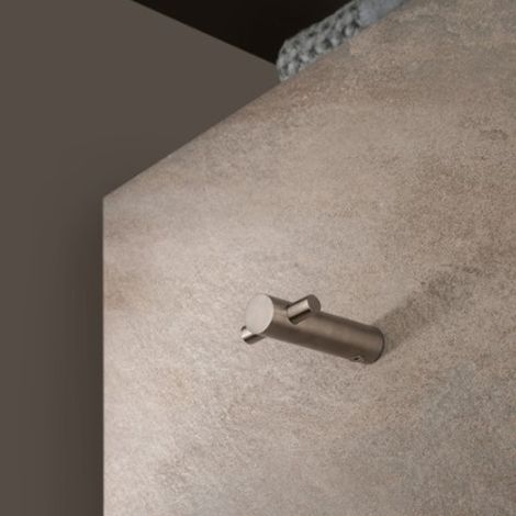 Porte-Peignoir Double Forte Inox Brossé - CRISTINA ONDYNA FO24128 (1/2)
