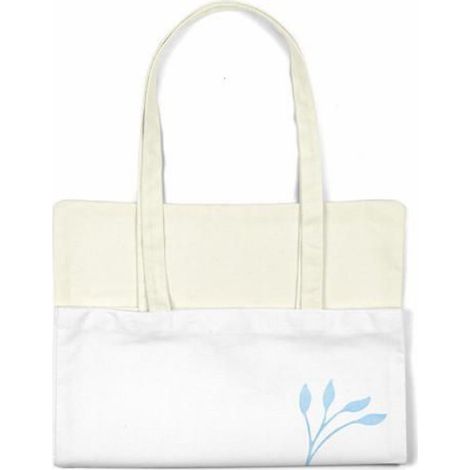 Tote bag en coton Bonamaison - sac shopping réutilisable 34 x 40 cm (1/4)