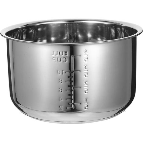 Remplacement Du Pot À Riz En Acier Inoxydable Cuve Intérieur Pour Cuiseur À Riz Électrique Graduation Intégrée Pot De Rechange Polyvalent Pour Soupes Et Gâteaux Usage Domestique (1/5)