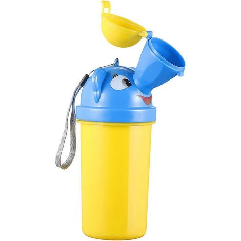 Pot de voiture portable pour petit garçon, urinoir de voyage en voiture, urinoir d'urgence pour bébé-Yellow (1/2)