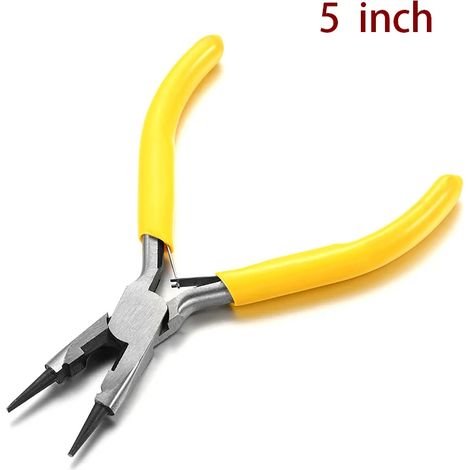 Petits outils de bijouterie : pince coupante diagonale de 12,7 cm avec aiguilles à courbure arrondie (1/5)