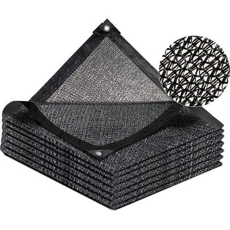 Vela ombreggiante al 40% con occhielli, 2 m x 6 m, telo ombreggiante da giardino in HDPE, rete ombreggiante resistente ai raggi UV per serra, patio, piante, fiori, carport, pollaio.
