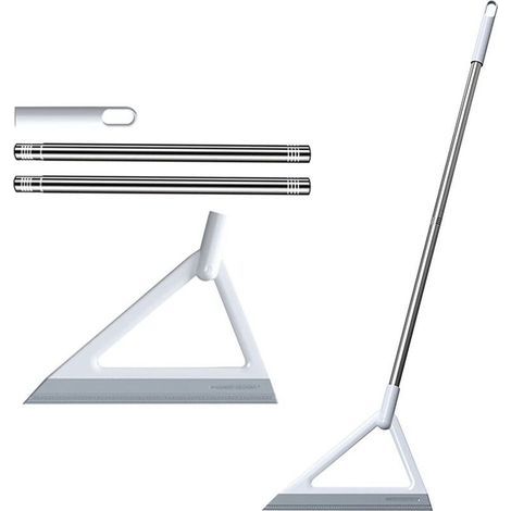 Balai Magique en Silicone Balai Télescopique 2 en 1 pour Sols Vitres Carrelage Verre Sol 39inch (1/5)