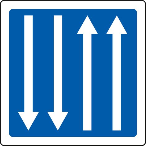 Panneau Indication C29a – Présignalisation d’un créneau de dépassement – Carré Classe 1 500 mm – Gamme BRETAGNE (1/5)