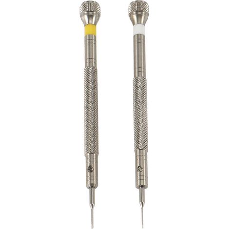 Tournevis de réparation de montre de Type plat 0.6mm, 0.8mm, ensemble d'outils de réparation d'horloger, Tournevis 2 pièces/lot (1/5)