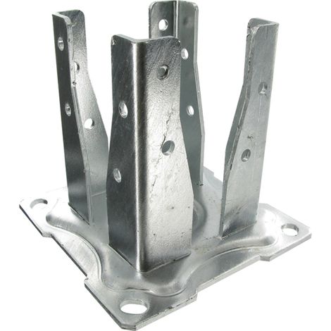 Quadratischer Gartenpfosten mit Schraubbefestigung AG527P 90x134x90x150x150 - Stärke 3 mm