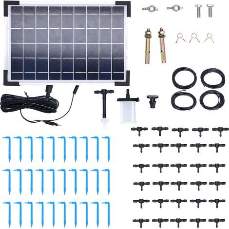 Automatisches Solar-Bewässerungssystem, 10 Timer-Modi, hohe Effizienz, multifunktionale Bewässerung, 9 V, 5 W
