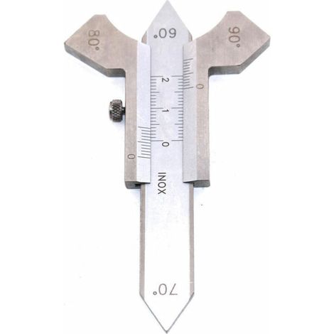 Jauge Réglable de Soudure Rainure Calibre Inspection en Acier Inoxydable 0-20mm，1 pcs Outils de soudage (1/5)