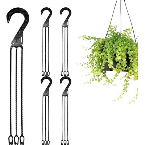 Pflanzenbügel 5X Outdoor Blumentöpfe Halterhaken (1/5)
