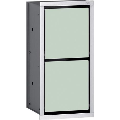 Module armoire WC rouleau ASIS 150 encastré 344mm chromé/noir