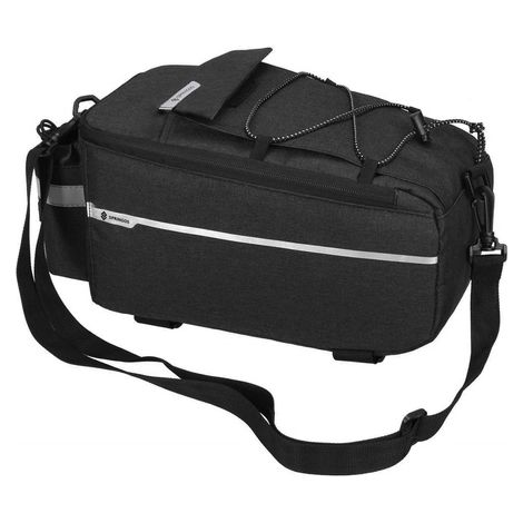 Fahrradtasche für Gepäckträger, Satteltasche, 8,5L, schwarz