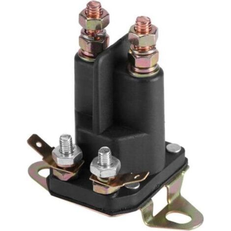 Solénoïde universel, solénoïde de démarrage universel 3 pôles 12V pour MTD 109946 146154 1753539 AM138497 accessoire de tondeuse à gazon solénoïde 3 pôles(33-334)