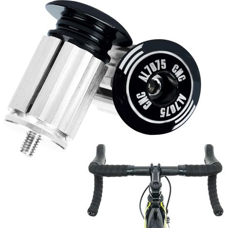 Lenkergriffe, Lenkerendabdeckung Lenkerstopfen aus Aluminiumlegierung, Fahrrad-Lenkergriff-Stecker, Lenker-Erweiterungsstecker für Rennradfahren (1/5)