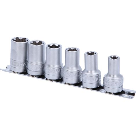 Kstools – Jeu de douilles Torx-E-Plus 3/8' – 6 pièces en acier Chrome Vanadium – Longueur 37mm – Pour vis de moteurs et carrosserie - EPL10-EPL20 (1/3)