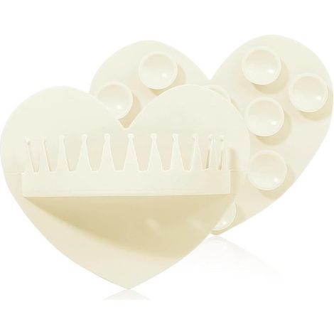 Attrape-cheveux pour parois de douche, pince à cheveux avec ventouse en silicone, 12 x 9,9 x 3,6 cm, protection de bonde réutilisable pour baignoires, salles de bains, etc. (1/5)