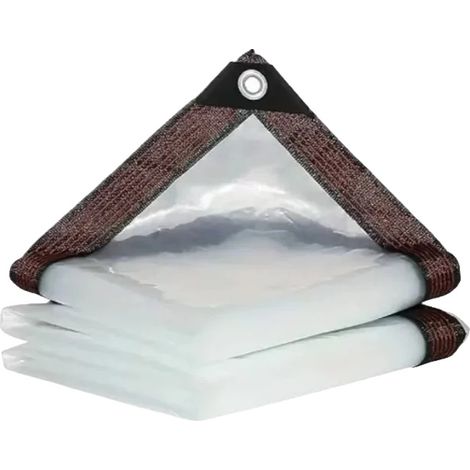 Transparente wasserdichte Stoff, 2M x 4M, Oxford-Material, ideal für Gärten und Markisen, schützt vor Sonne und Regen, ausgestattet mit (1/5)