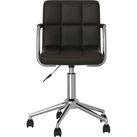 Maison Exclusive - Sedia da Pranzo Girevole Nera in Similpelle